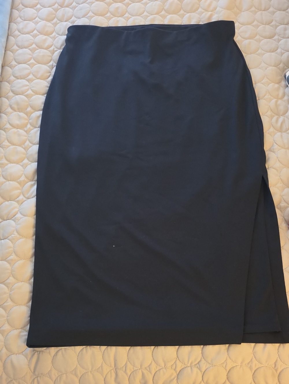 Express Black Pencil Skirt with Side Slit